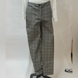 Violets & Roses Gray Plaid Trousers size 6